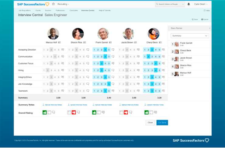 SAP SuccessFactors Applicant Tracking Software