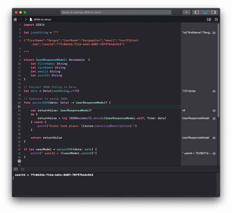 Convert JSON to Swift Class or Struct Apps Developer Blog