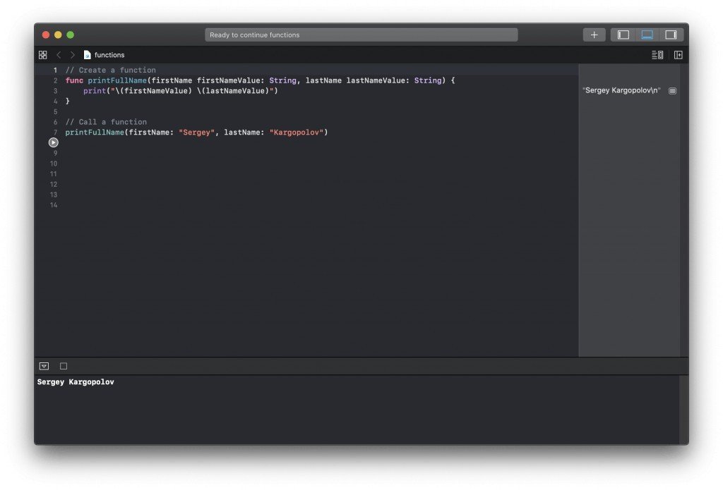 Swift Functions Tutorial with Code Examples Apps Developer Blog