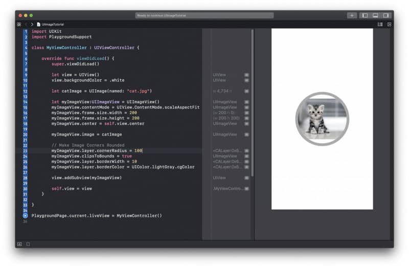 UIImageView Rounded Corners in Swift Apps Developer Blog