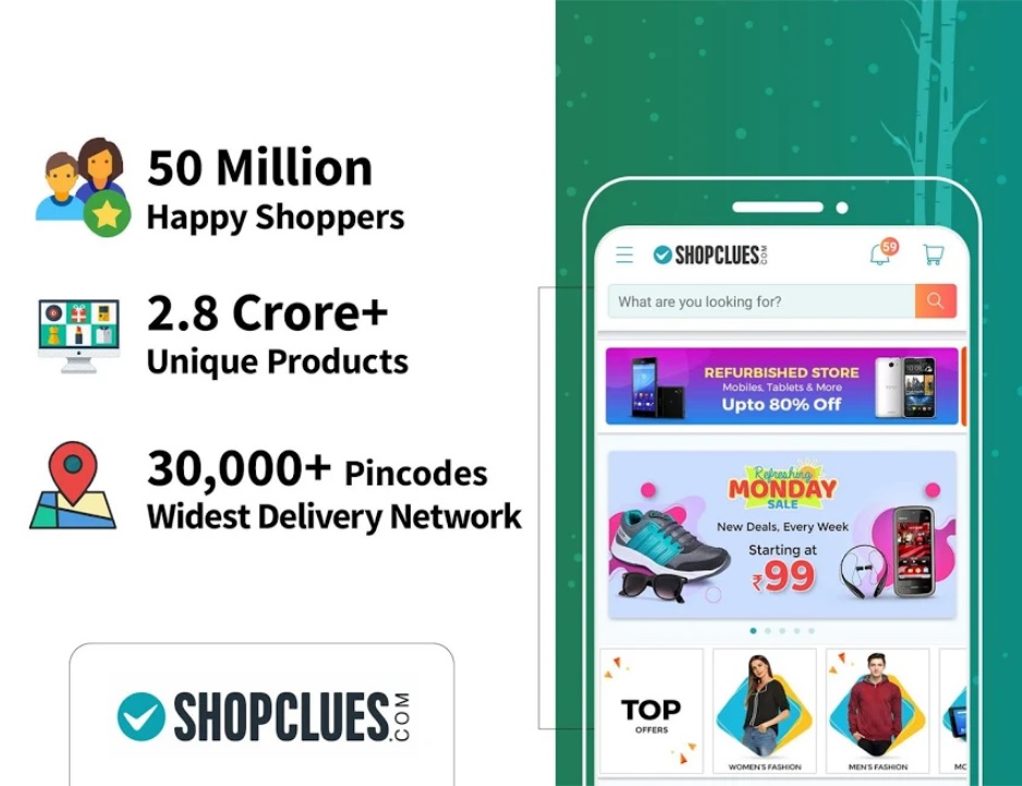 ShopClues Online Shopping App Mobile and Tablet Apps Online