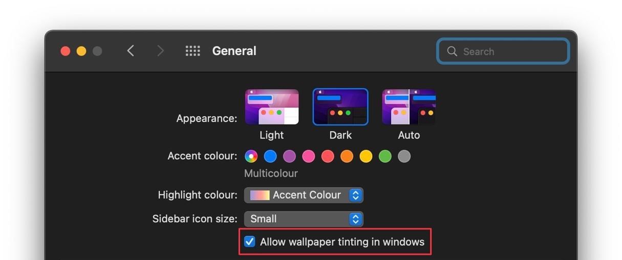 How to Disable Wallpaper Tinting in Windows on Mac appsntips