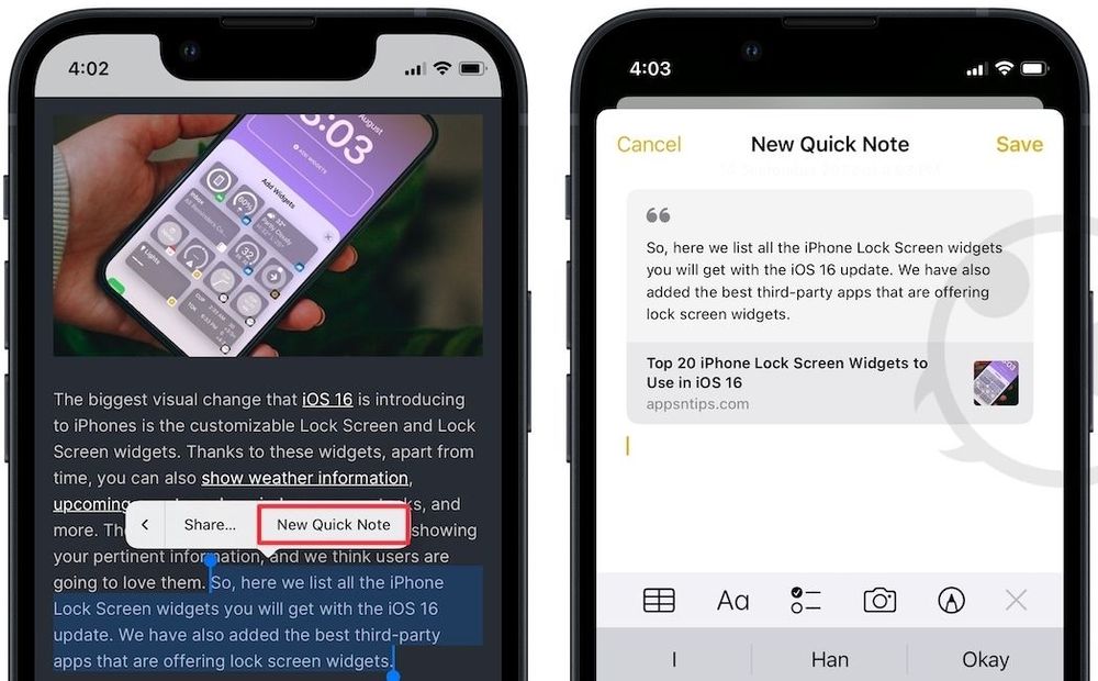 How to Use Quick Note on iPhone and Why You Should appsntips