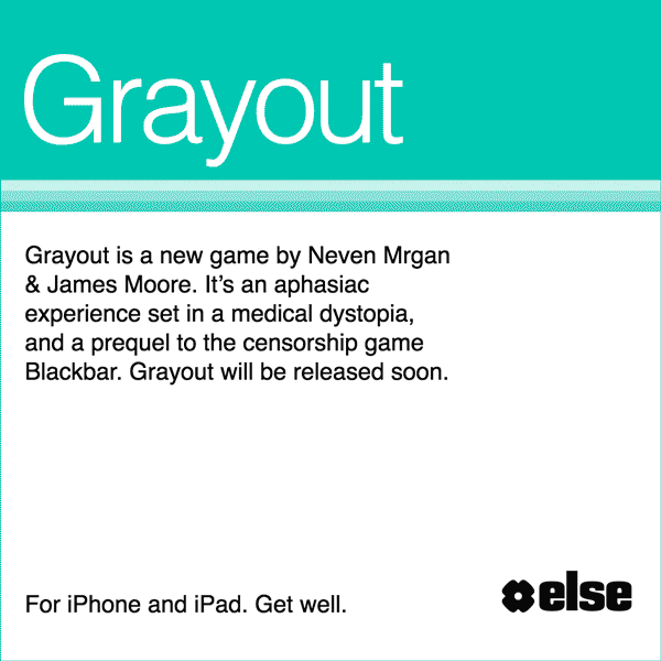 december text grayout dystopia releases game aphasia mrgan prequel fear blackbar this medical
