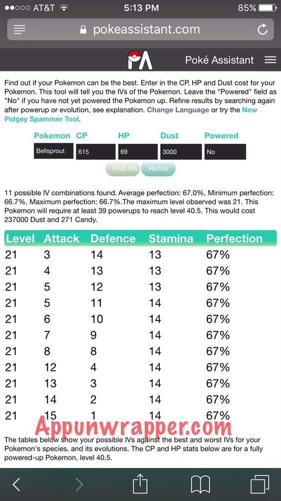 Pokemon GO Walkthrough Guide Use This IV Calculator To Determine Which
