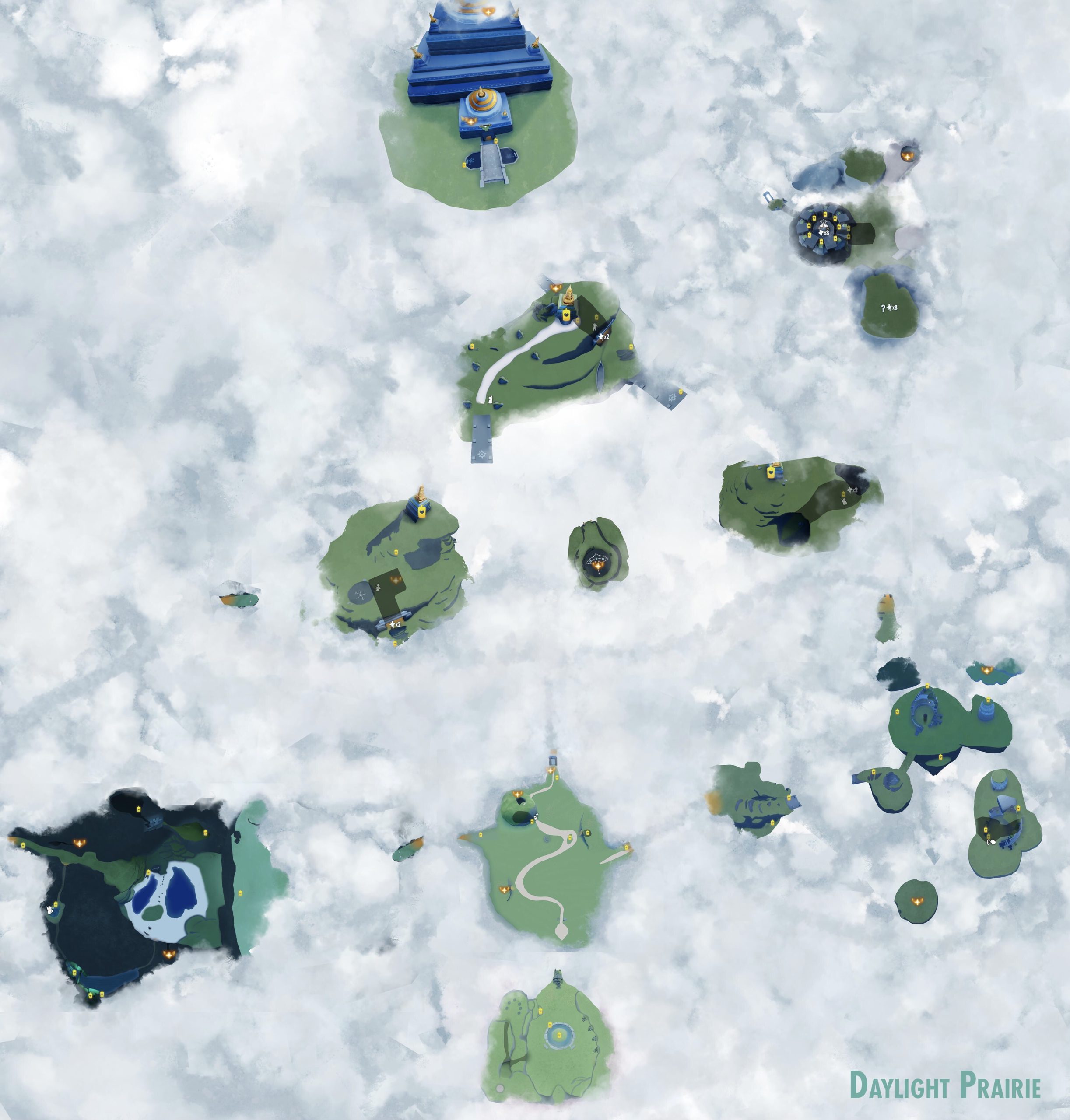 Sky Children of the Light Daylight Prairie Spirit and Wing Locations