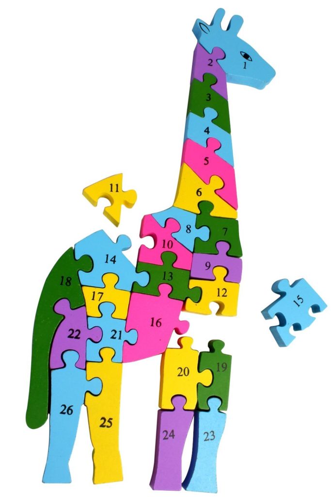 Wodden Giraffe Puzzle AppuWorld