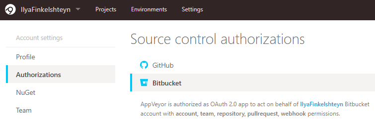 GitLab and Bitbucket Merge/Pull Requests AppVeyor