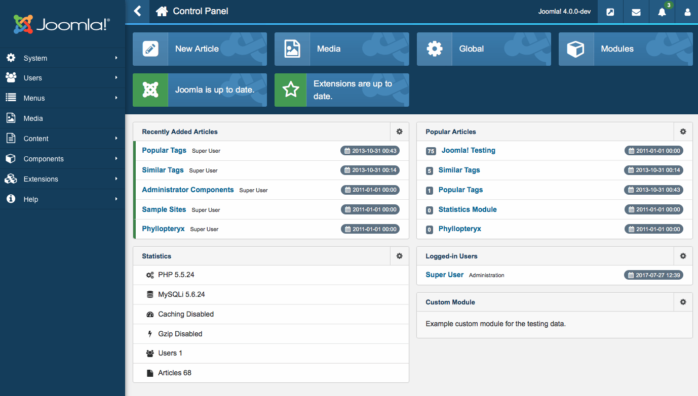 Joomla ⇒ Avis, prix CMS Open source pour gestion contenus de sites pro