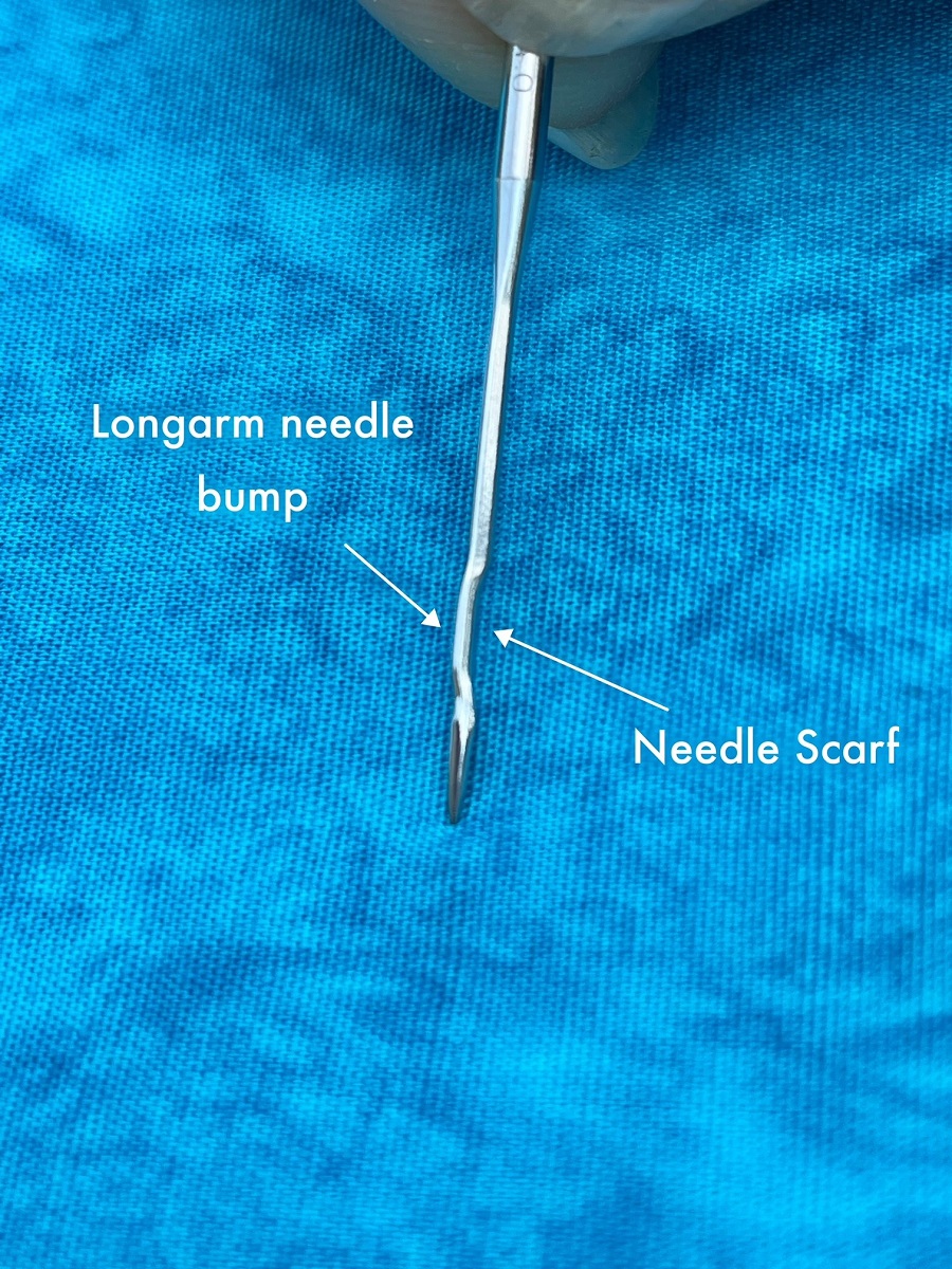 Needle tips for longarm quilting machines APQS