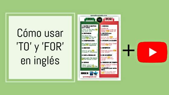 Cómo usar TO y FOR en inglés Aprende Inglés Sila