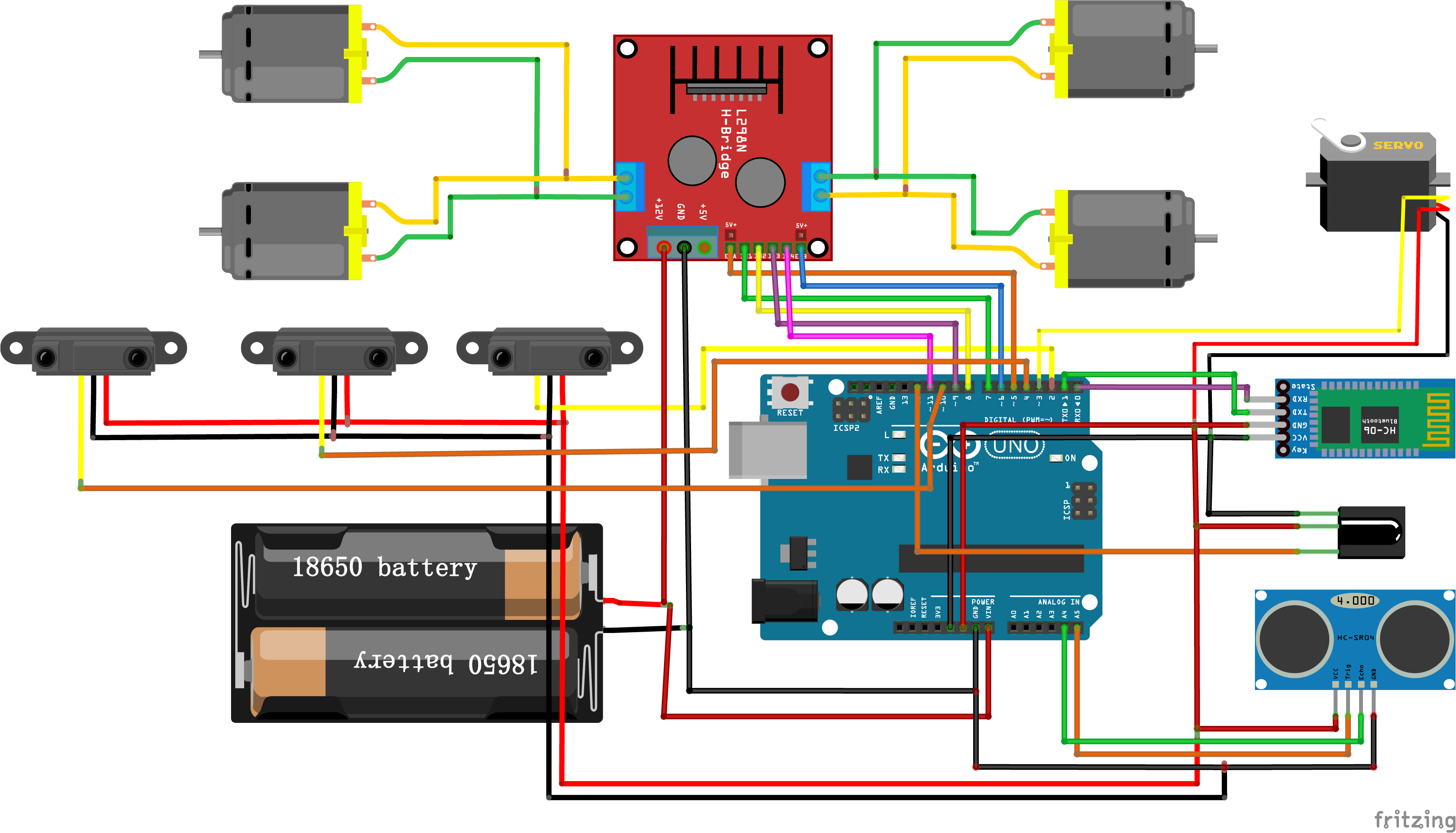 Programa un Coche Arduino que conduce sólo Aprende Machine Learning