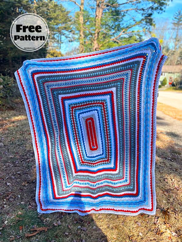 Square Crochet Pattern Blanket Afghan Unique Free