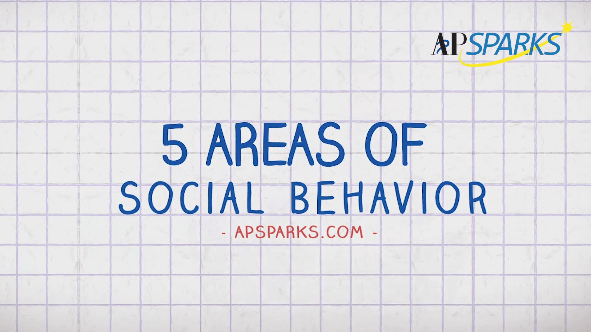 5 Areas of Social Behavior APSPARKS