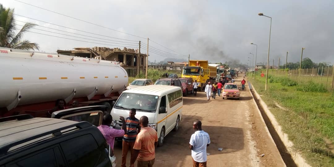Tarkwa goes wild over deplorable roads