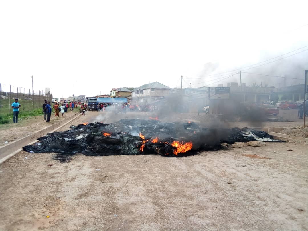 Tarkwa goes wild over deplorable roads