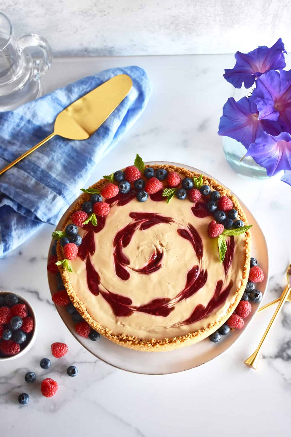 NoBake Raspberry Mascarpone Cheesecake A Pure Palate