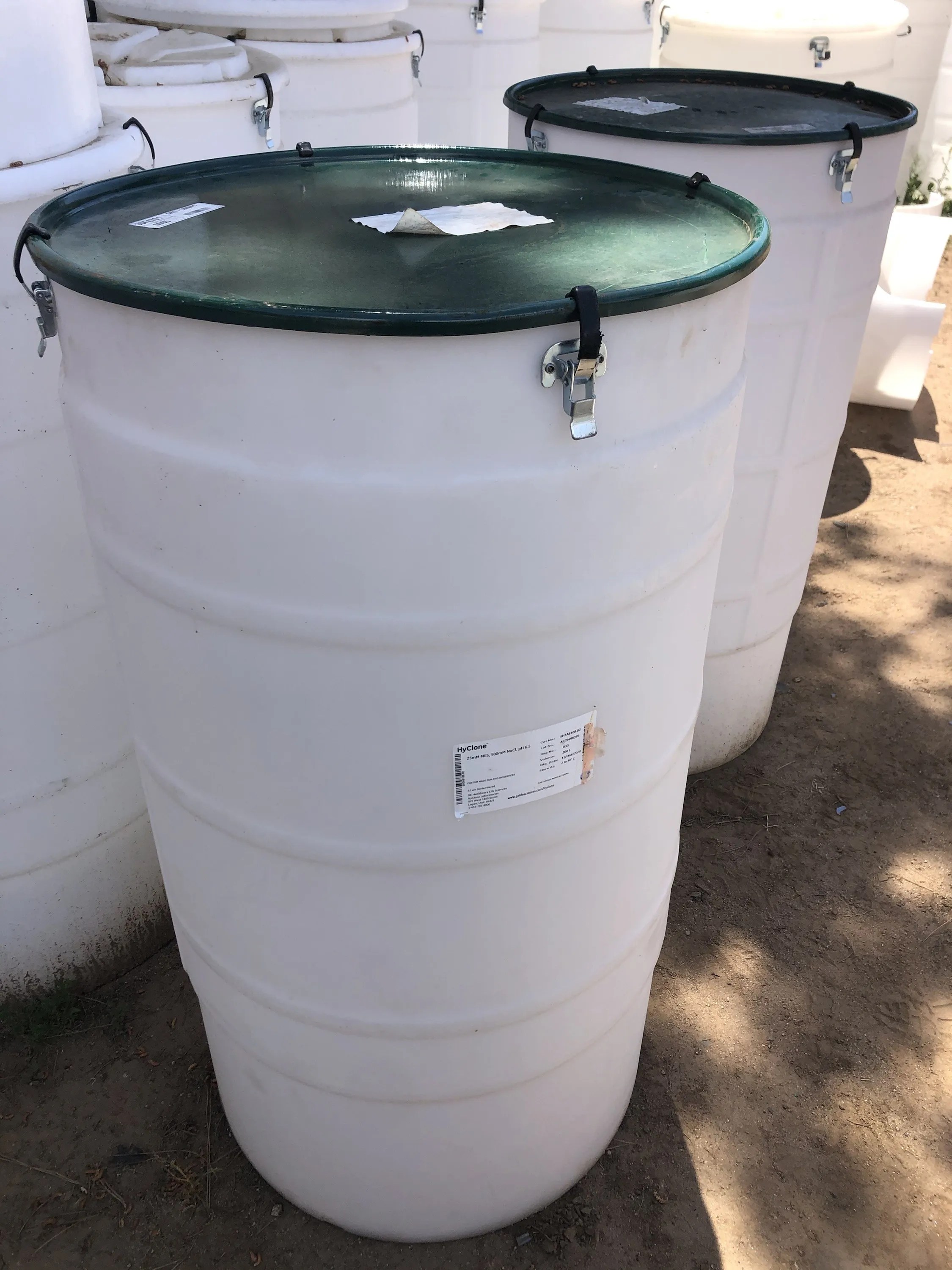 70 Gallon Food Grade Removable Top Barrel AquaContainers