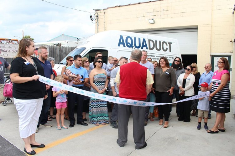 Batavia Chamber of Commerce Ribbon Cutting Ceremony Aquaduct Plumbing