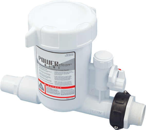 Power Clean Mini Pool & Spa Chlorine/Bromine In line Tablet Feeder
