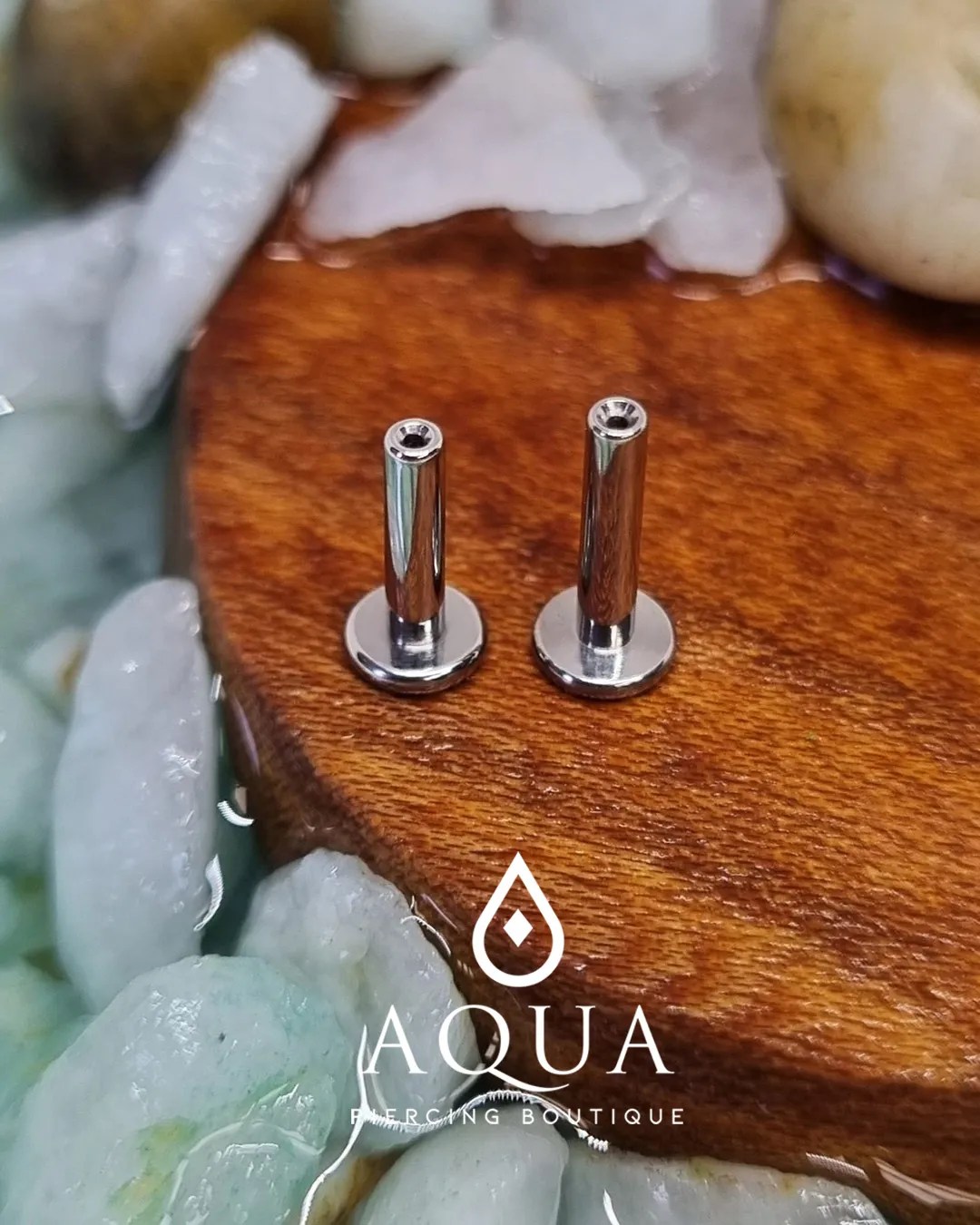 Labrets Push Pin 1.6mm Aqua Piercing Boutique