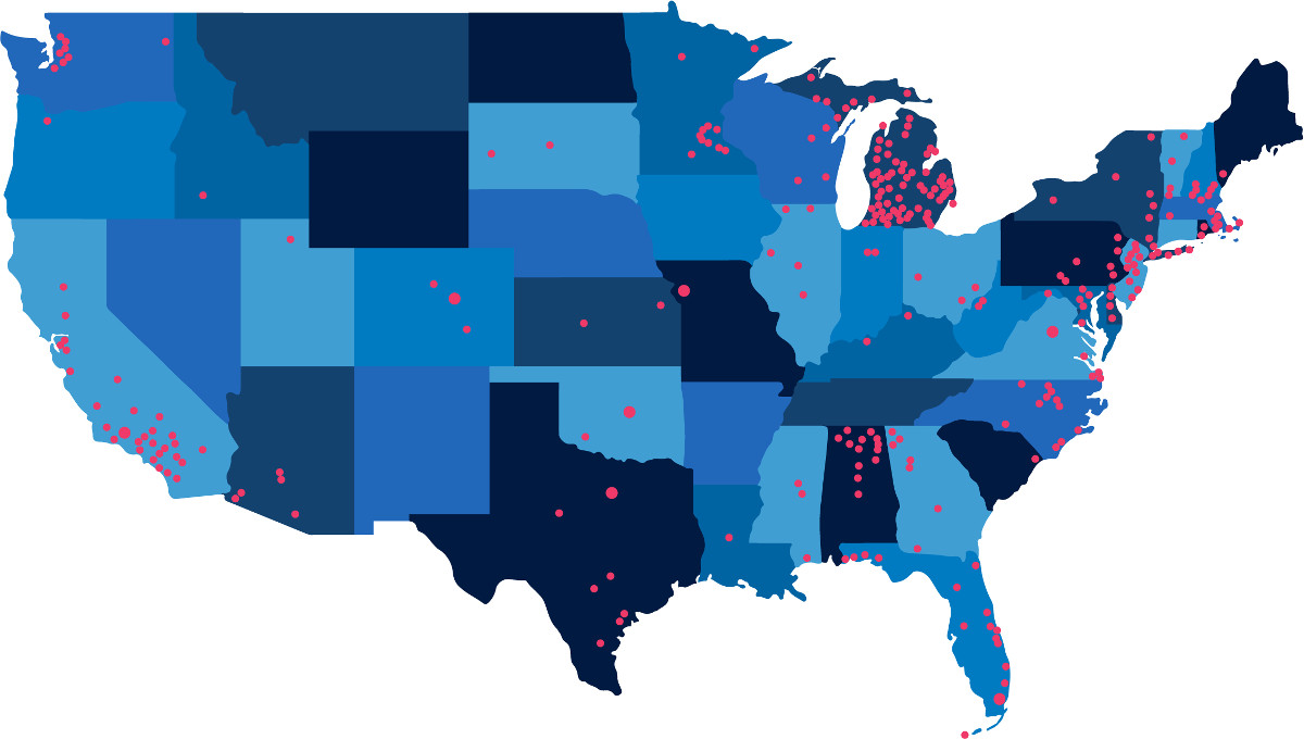PFOA/PFOS Contamination Map (United States) Aquasana