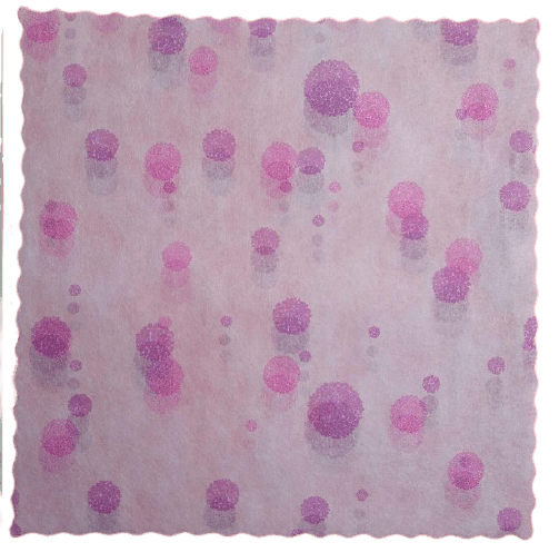 Papel Arroz Cuadrado Coreano Flocos Morado 25 und Aqua y Flores