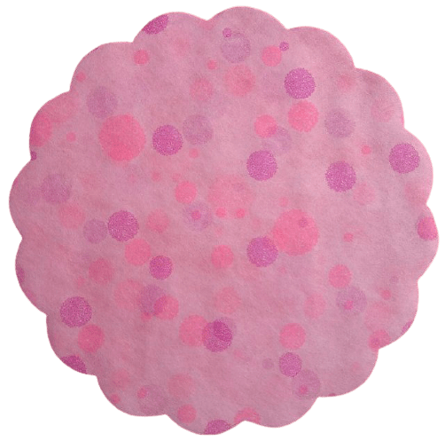 PAPEL ARROZ REDONDO cOREANO FLOCOS ROSADO 25 uds Aqua y Flores