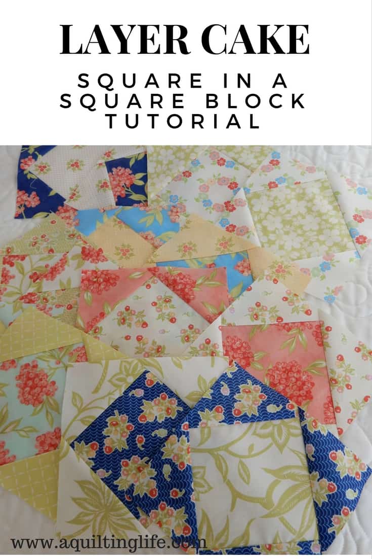 Square in a Square Block Tutorial A Quilting Life
