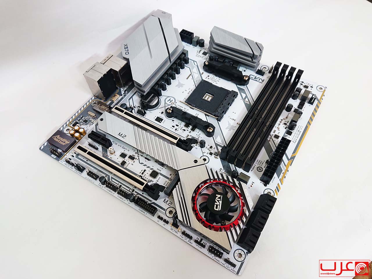 مراجعة لوحة Colorful CVN X570M Gaming Frozen V14 عرب اوفركلوكرز