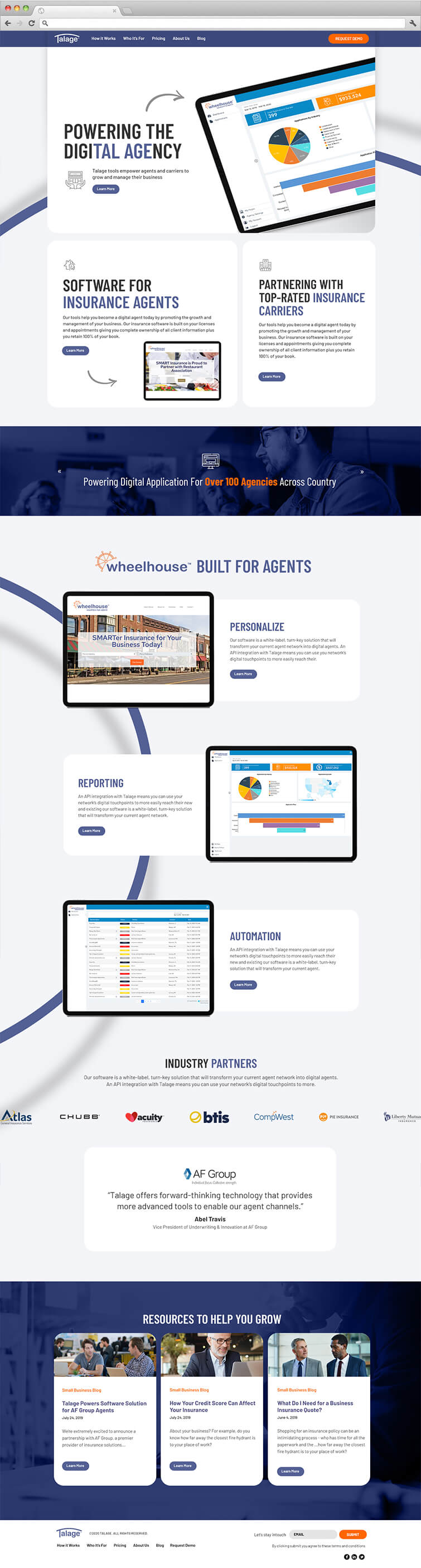 Talage Insurance Arami Design Silicon Valley Brand Design, Website