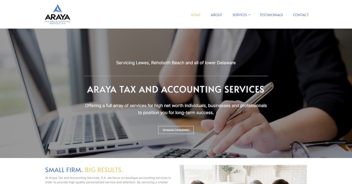 Araya Tax and Accounting Services, P.A. Strategic Tax Consulting