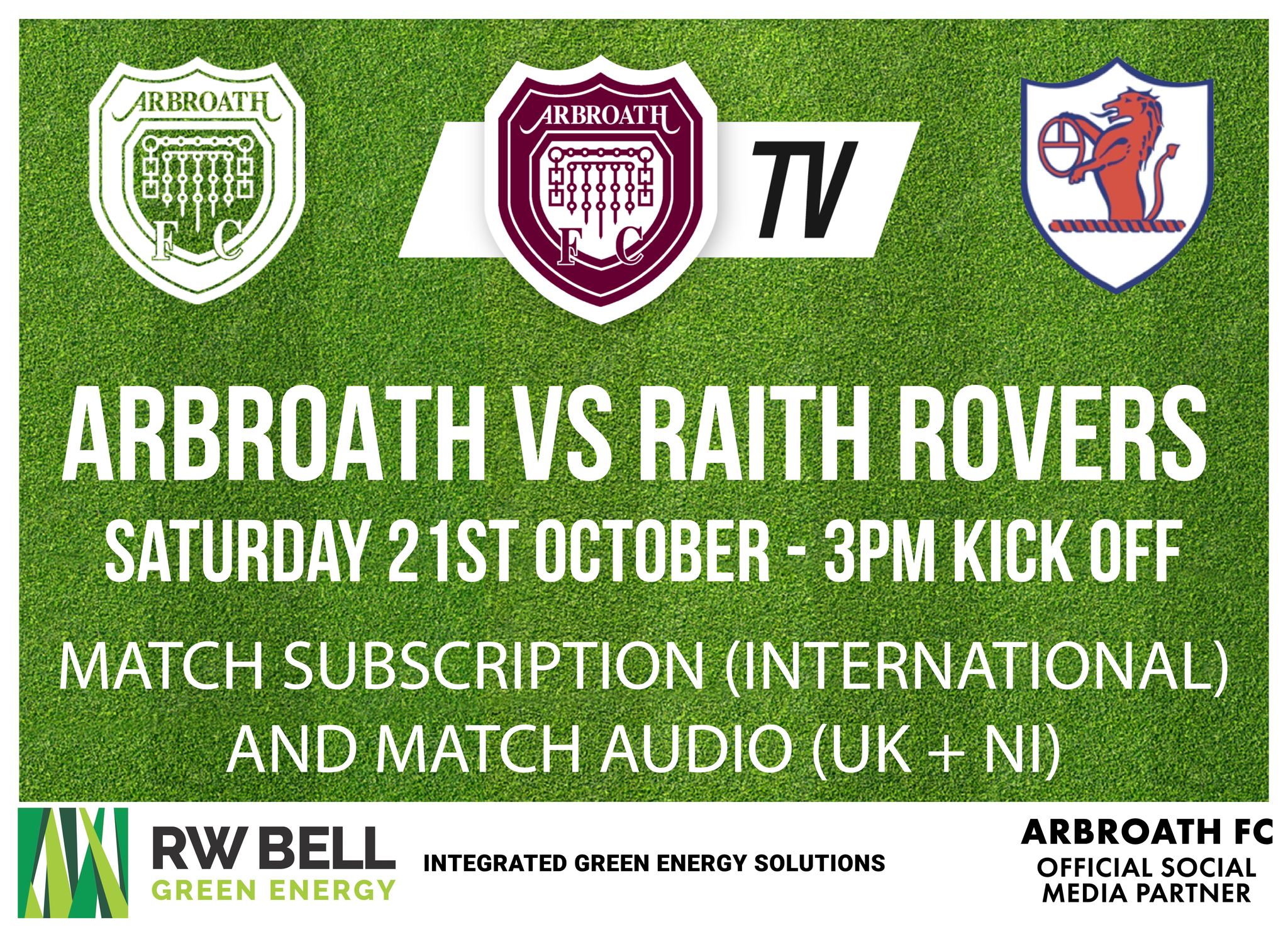 Arbroath vs Raith Rovers Match Subscription Arbroath FC