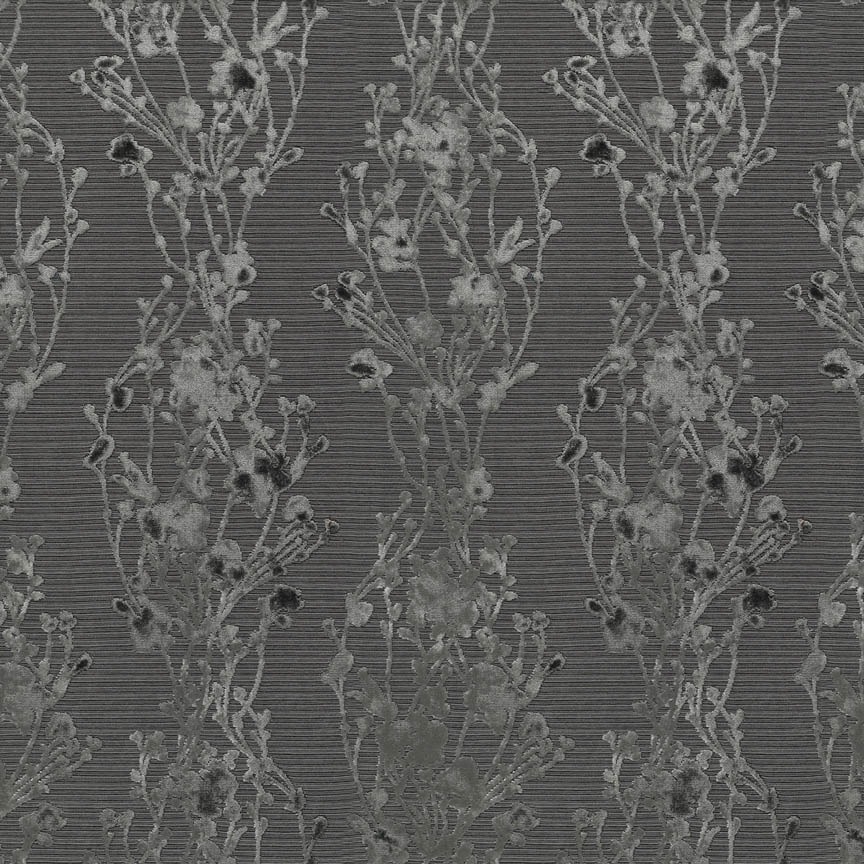Provence "Charcoal" Abstract artwork, Wall covering, Upholstery fabric