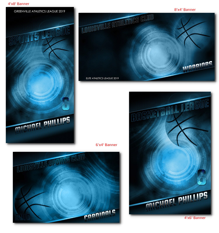 Basketball Banners ELITE 38.99 ARC4Studio Templates