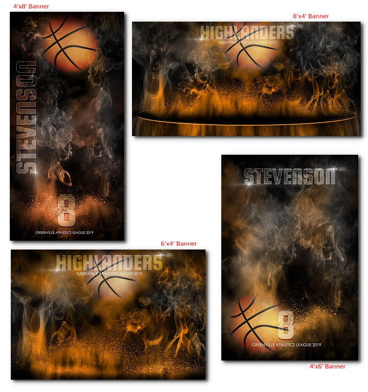 Basketball Banners PRIMETIME 38.99 ARC4Studio