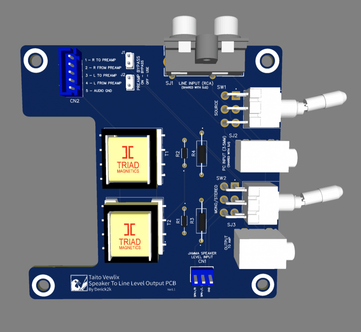 Vewlix audio popping when using JAMMA boards. ArcadeProjects Forums