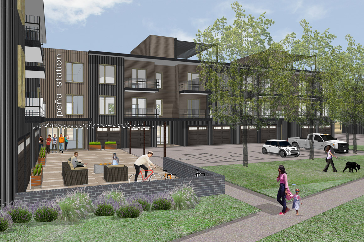 Pena Station Apartments Arcadea Architecture