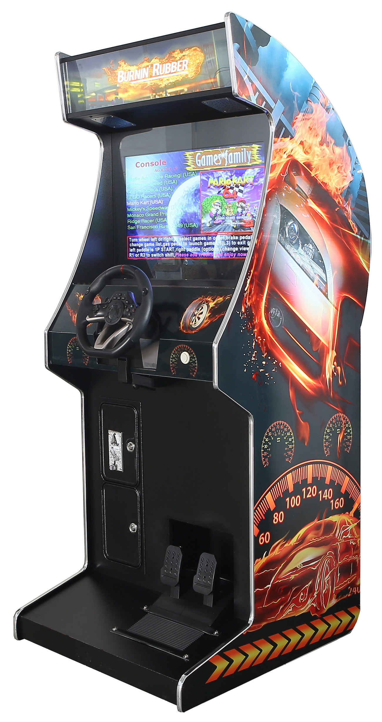 Arcade Rewind 107 Game Driving Upright Arcade Machine