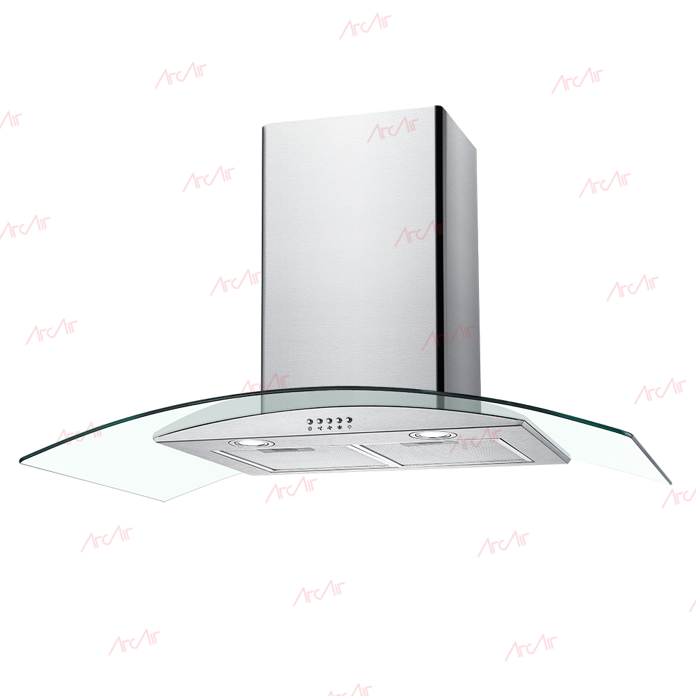 Wholesale Curved glass Cooker Hood 506B 70/90cm Manufacturer and