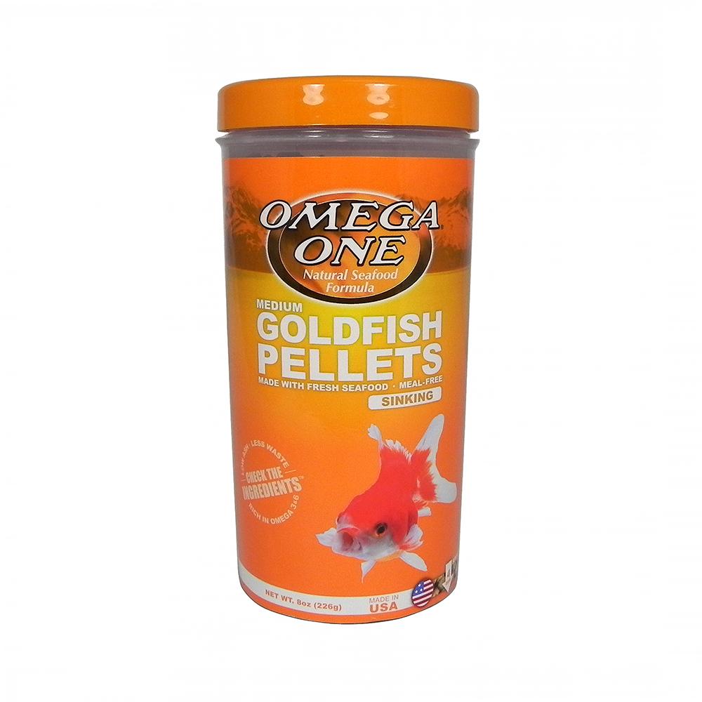 Omega One Medium Sinking Goldfish Pellets Fish Food 8oz