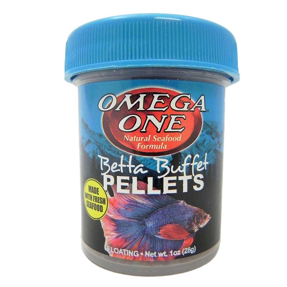 Omega One Betta Buffet Floating Pellets Fish Food 1oz