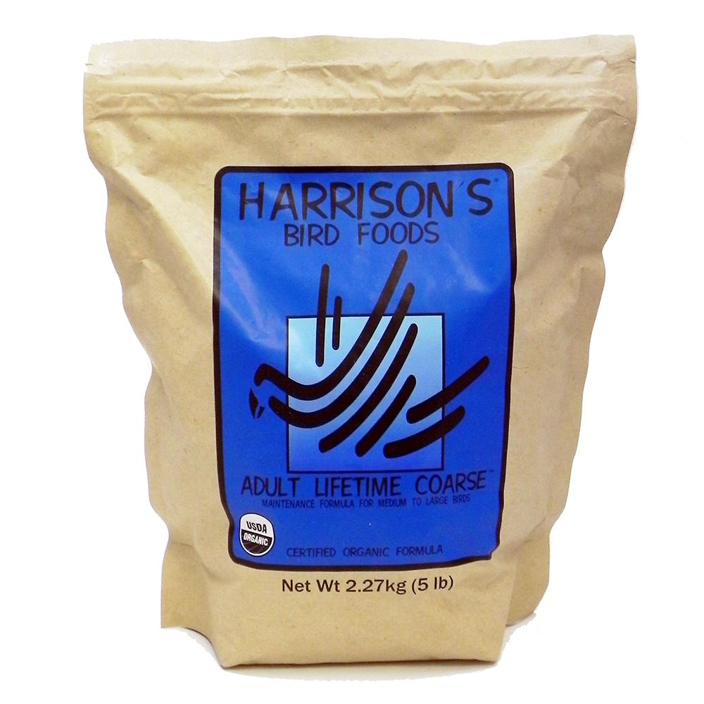 Harrison's Adult Lifetime Coarse Organic Bird Food 5Lb.