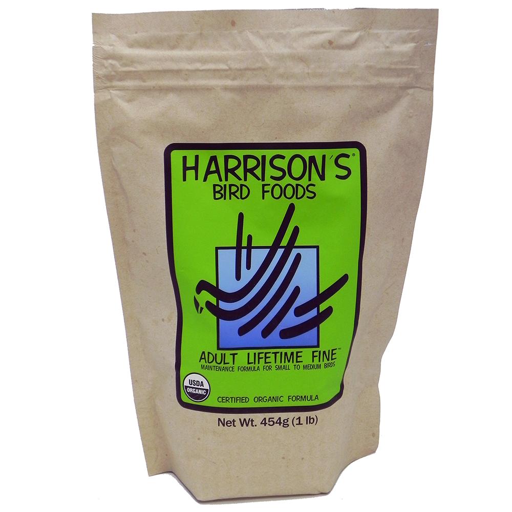 Harrison's Adult Lifetime Fine Organic Bird Food 1Lb. Bird Food Parrot/Macaw at Arcata Pet