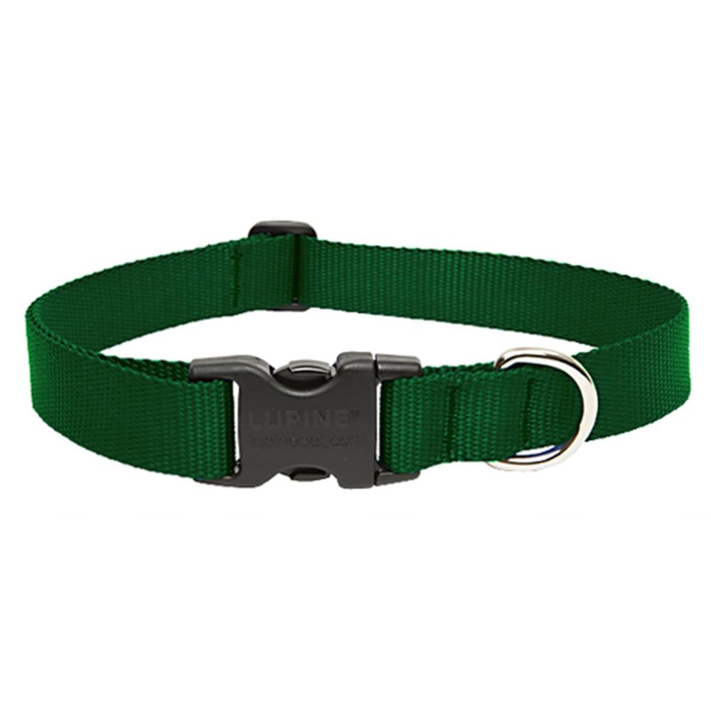 Lupine Nylon Dog Collar Adjustable Green 914 inch