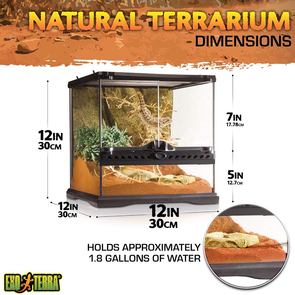 Exo Terra All Glass Terrarium 12x12x12inches