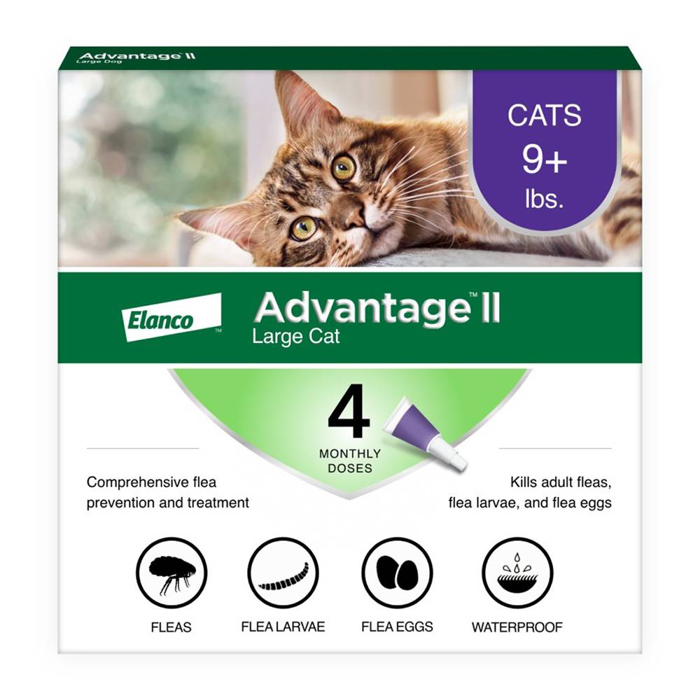Bayer Advantage II Cat 1018 pound 4pack Flea Control