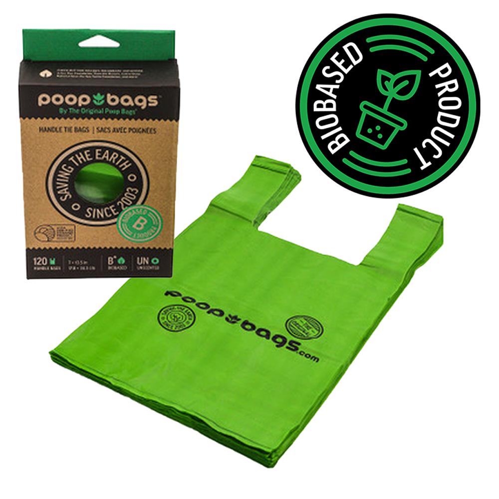 PoopBags Pickup Bags with Tie Handles