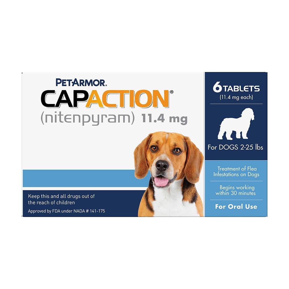 CapAction Oral Flea Treatment for Dogs Under 25Lbs.