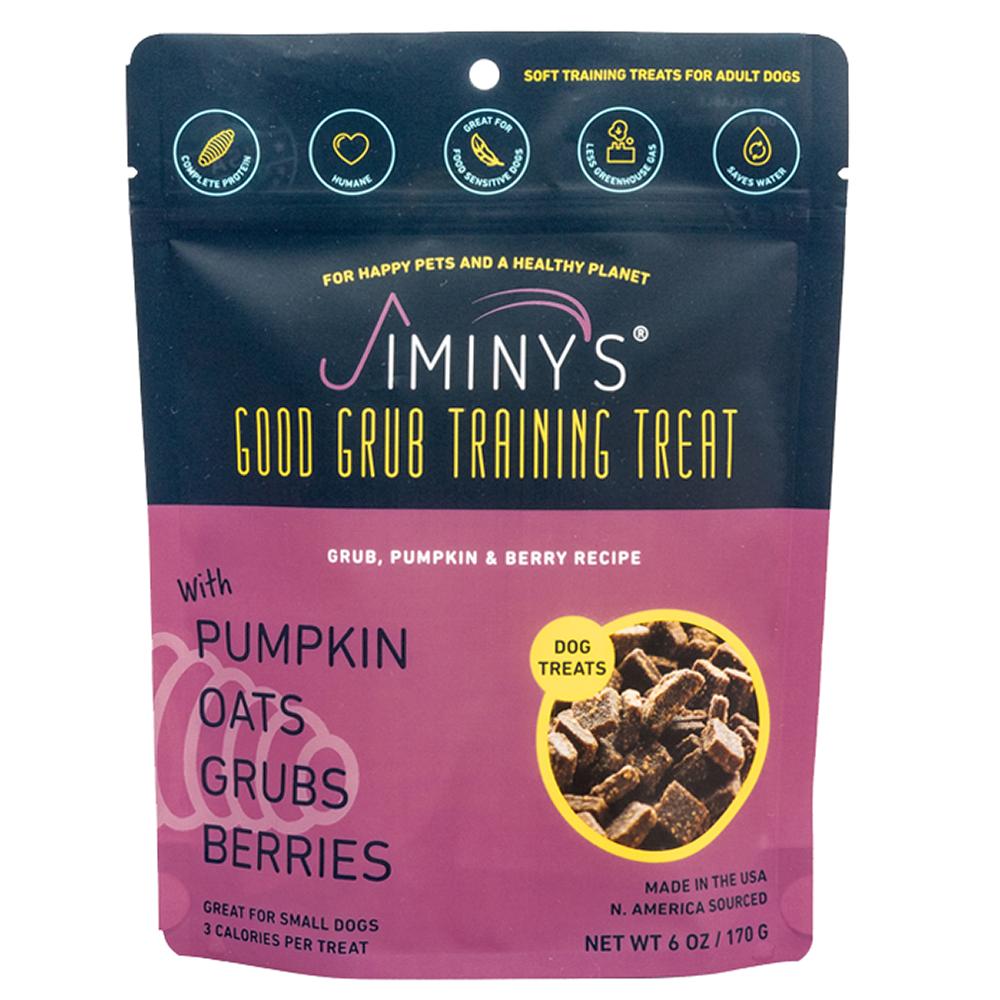 Jiminy's Pumpkin Grub Berry Dog Training Treats 6oz